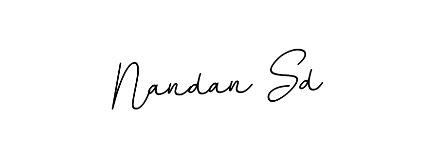 Create a beautiful signature design for name Nandan Sd. With this signature (BallpointsItalic-DORy9) fonts, you can make a handwritten signature for free. Nandan Sd signature style 11 images and pictures png