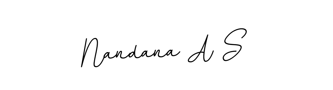 Also we have Nandana A S name is the best signature style. Create professional handwritten signature collection using BallpointsItalic-DORy9 autograph style. Nandana A S signature style 11 images and pictures png