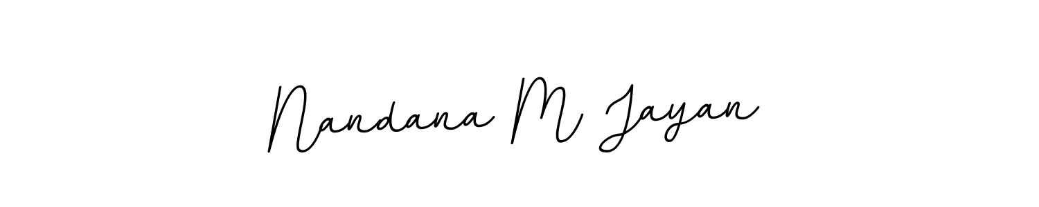 It looks lik you need a new signature style for name Nandana M Jayan. Design unique handwritten (BallpointsItalic-DORy9) signature with our free signature maker in just a few clicks. Nandana M Jayan signature style 11 images and pictures png