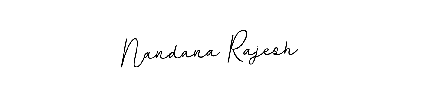 Design your own signature with our free online signature maker. With this signature software, you can create a handwritten (BallpointsItalic-DORy9) signature for name Nandana Rajesh. Nandana Rajesh signature style 11 images and pictures png