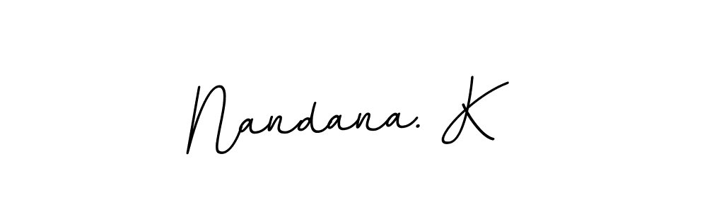 This is the best signature style for the Nandana. K name. Also you like these signature font (BallpointsItalic-DORy9). Mix name signature. Nandana. K signature style 11 images and pictures png