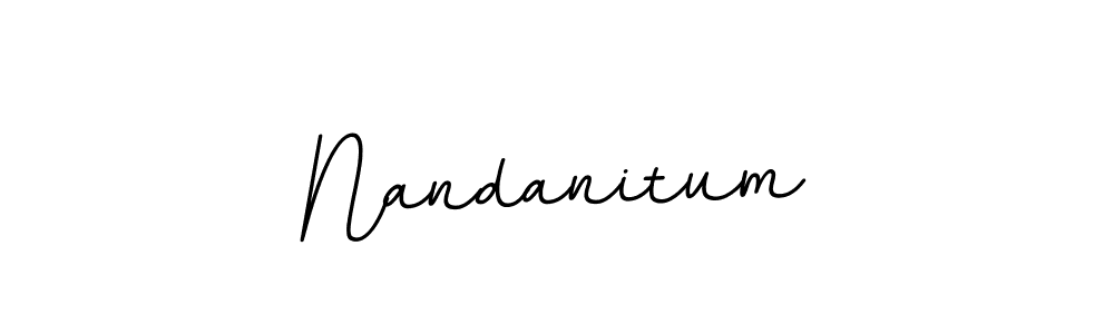 Use a signature maker to create a handwritten signature online. With this signature software, you can design (BallpointsItalic-DORy9) your own signature for name Nandanitum. Nandanitum signature style 11 images and pictures png