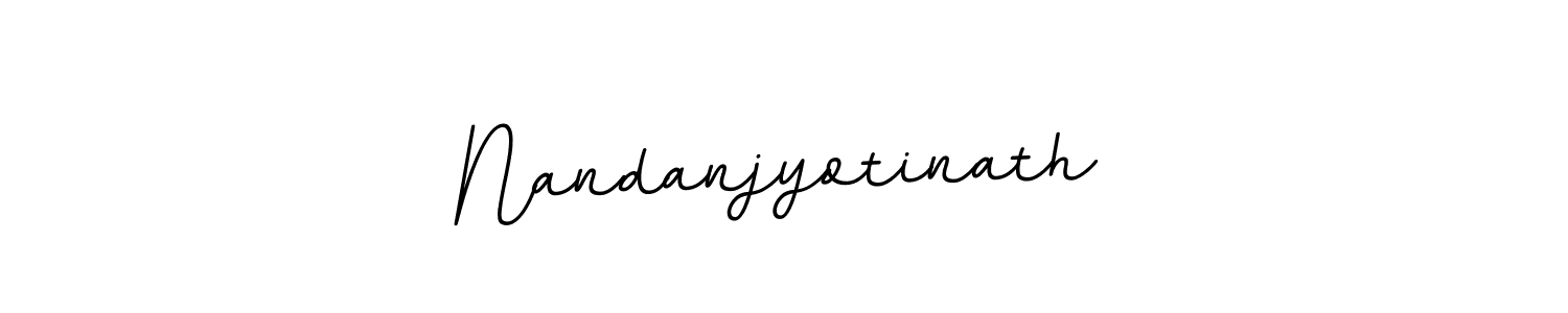 Make a beautiful signature design for name Nandanjyotinath. With this signature (BallpointsItalic-DORy9) style, you can create a handwritten signature for free. Nandanjyotinath signature style 11 images and pictures png