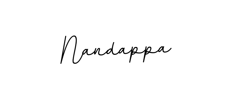 How to make Nandappa name signature. Use BallpointsItalic-DORy9 style for creating short signs online. This is the latest handwritten sign. Nandappa signature style 11 images and pictures png