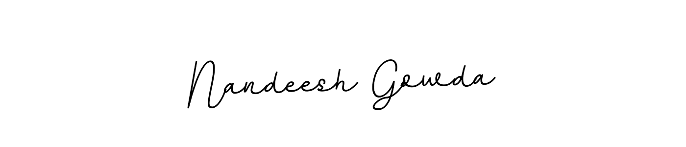 You can use this online signature creator to create a handwritten signature for the name Nandeesh Gowda. This is the best online autograph maker. Nandeesh Gowda signature style 11 images and pictures png