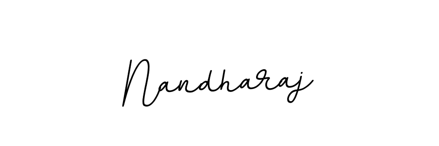 Make a beautiful signature design for name Nandharaj. With this signature (BallpointsItalic-DORy9) style, you can create a handwritten signature for free. Nandharaj signature style 11 images and pictures png