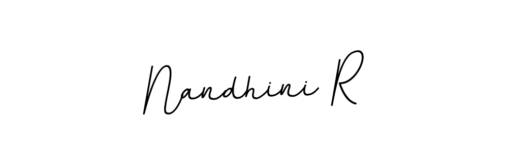 if you are searching for the best signature style for your name Nandhini R. so please give up your signature search. here we have designed multiple signature styles  using BallpointsItalic-DORy9. Nandhini R signature style 11 images and pictures png