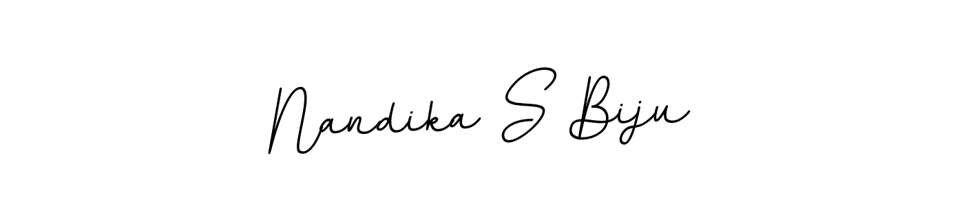 Check out images of Autograph of Nandika S Biju name. Actor Nandika S Biju Signature Style. BallpointsItalic-DORy9 is a professional sign style online. Nandika S Biju signature style 11 images and pictures png
