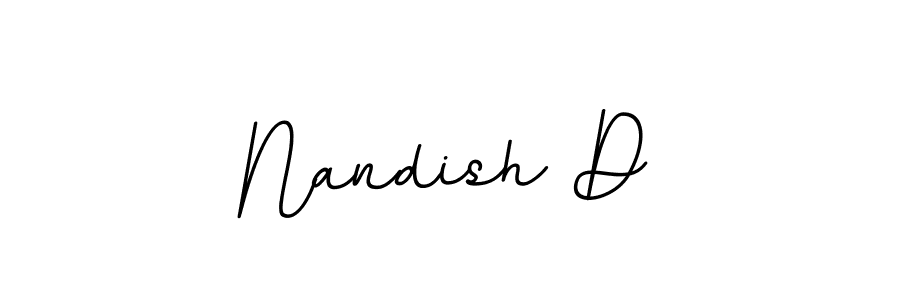 This is the best signature style for the Nandish D name. Also you like these signature font (BallpointsItalic-DORy9). Mix name signature. Nandish D signature style 11 images and pictures png