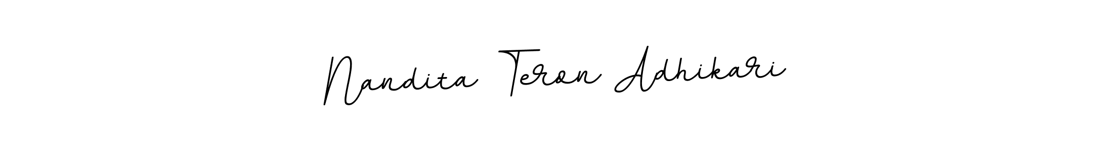 Also we have Nandita Teron Adhikari name is the best signature style. Create professional handwritten signature collection using BallpointsItalic-DORy9 autograph style. Nandita Teron Adhikari signature style 11 images and pictures png