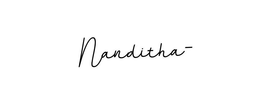 Here are the top 10 professional signature styles for the name Nanditha-. These are the best autograph styles you can use for your name. Nanditha- signature style 11 images and pictures png