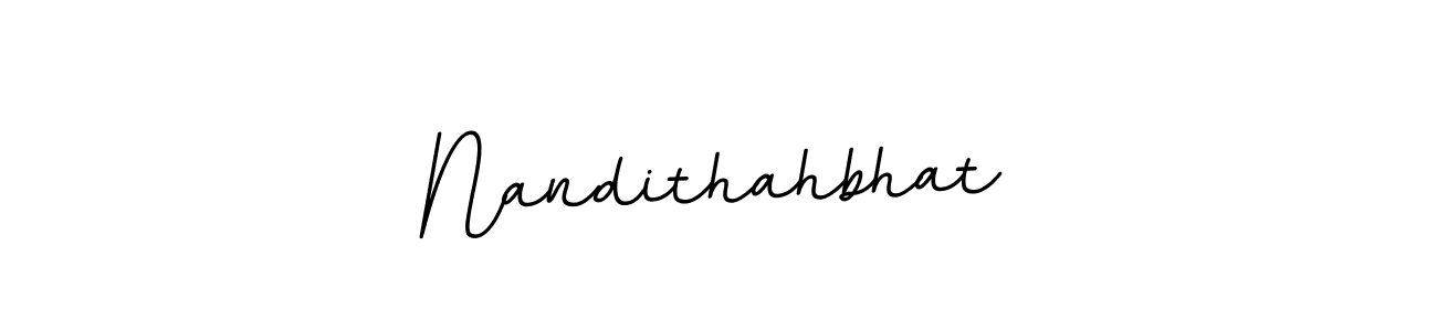 Make a beautiful signature design for name Nandithahbhat. Use this online signature maker to create a handwritten signature for free. Nandithahbhat signature style 11 images and pictures png