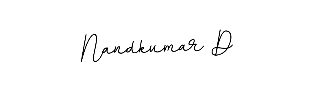 You should practise on your own different ways (BallpointsItalic-DORy9) to write your name (Nandkumar D) in signature. don't let someone else do it for you. Nandkumar D signature style 11 images and pictures png
