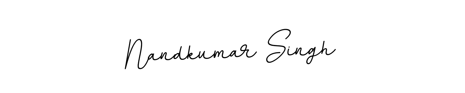 You should practise on your own different ways (BallpointsItalic-DORy9) to write your name (Nandkumar Singh) in signature. don't let someone else do it for you. Nandkumar Singh signature style 11 images and pictures png
