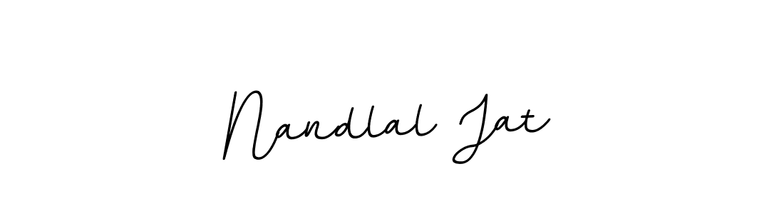 The best way (BallpointsItalic-DORy9) to make a short signature is to pick only two or three words in your name. The name Nandlal Jat include a total of six letters. For converting this name. Nandlal Jat signature style 11 images and pictures png