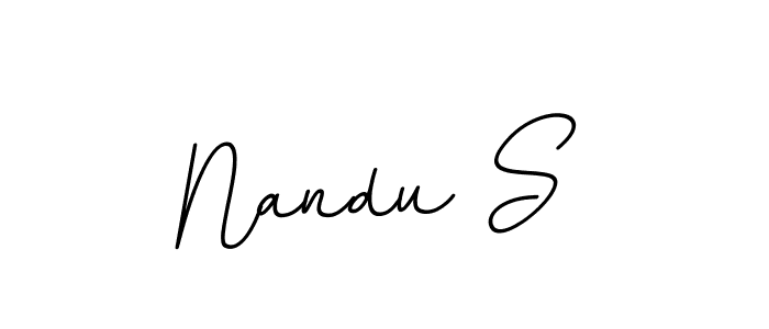 How to make Nandu S signature? BallpointsItalic-DORy9 is a professional autograph style. Create handwritten signature for Nandu S name. Nandu S signature style 11 images and pictures png