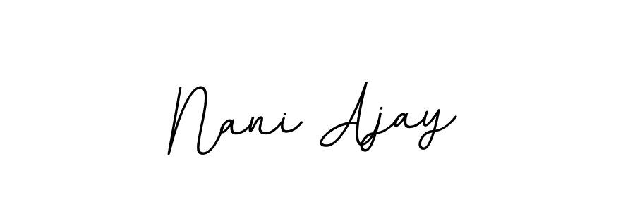 Here are the top 10 professional signature styles for the name Nani Ajay. These are the best autograph styles you can use for your name. Nani Ajay signature style 11 images and pictures png