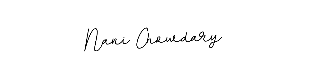 It looks lik you need a new signature style for name Nani Chowdary. Design unique handwritten (BallpointsItalic-DORy9) signature with our free signature maker in just a few clicks. Nani Chowdary signature style 11 images and pictures png