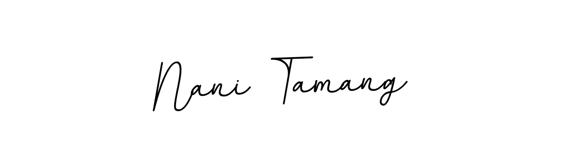 This is the best signature style for the Nani Tamang name. Also you like these signature font (BallpointsItalic-DORy9). Mix name signature. Nani Tamang signature style 11 images and pictures png