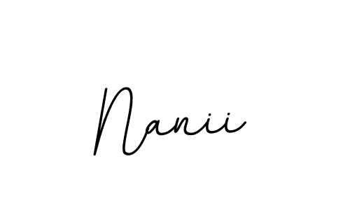 Make a beautiful signature design for name Nanii. With this signature (BallpointsItalic-DORy9) style, you can create a handwritten signature for free. Nanii signature style 11 images and pictures png