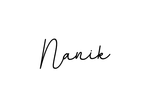 if you are searching for the best signature style for your name Nanik. so please give up your signature search. here we have designed multiple signature styles  using BallpointsItalic-DORy9. Nanik signature style 11 images and pictures png