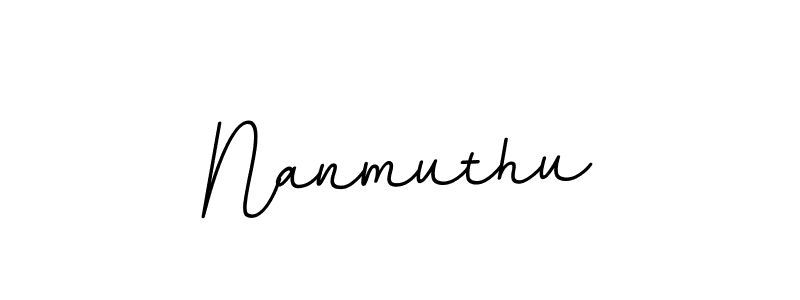 It looks lik you need a new signature style for name Nanmuthu. Design unique handwritten (BallpointsItalic-DORy9) signature with our free signature maker in just a few clicks. Nanmuthu signature style 11 images and pictures png