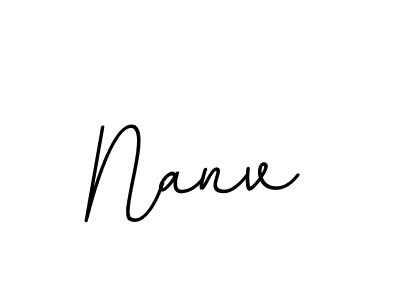 How to make Nanv name signature. Use BallpointsItalic-DORy9 style for creating short signs online. This is the latest handwritten sign. Nanv signature style 11 images and pictures png