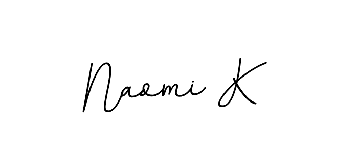 Design your own signature with our free online signature maker. With this signature software, you can create a handwritten (BallpointsItalic-DORy9) signature for name Naomi K. Naomi K signature style 11 images and pictures png