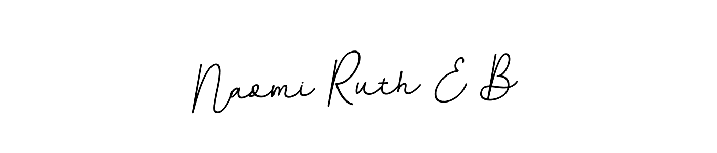 You should practise on your own different ways (BallpointsItalic-DORy9) to write your name (Naomi Ruth E B) in signature. don't let someone else do it for you. Naomi Ruth E B signature style 11 images and pictures png