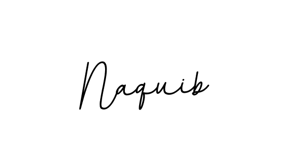 Use a signature maker to create a handwritten signature online. With this signature software, you can design (BallpointsItalic-DORy9) your own signature for name Naquib. Naquib signature style 11 images and pictures png