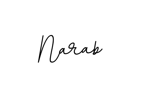 Make a beautiful signature design for name Narab. With this signature (BallpointsItalic-DORy9) style, you can create a handwritten signature for free. Narab signature style 11 images and pictures png