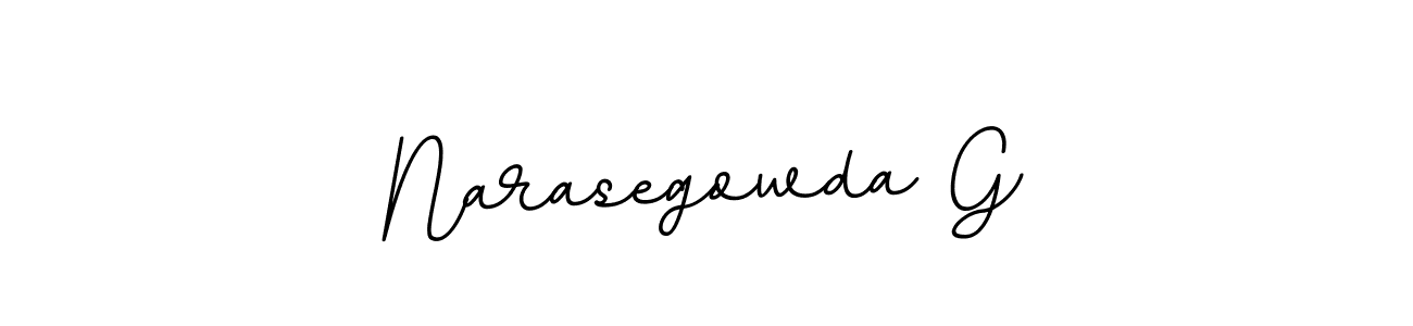 Make a beautiful signature design for name Narasegowda G. With this signature (BallpointsItalic-DORy9) style, you can create a handwritten signature for free. Narasegowda G signature style 11 images and pictures png