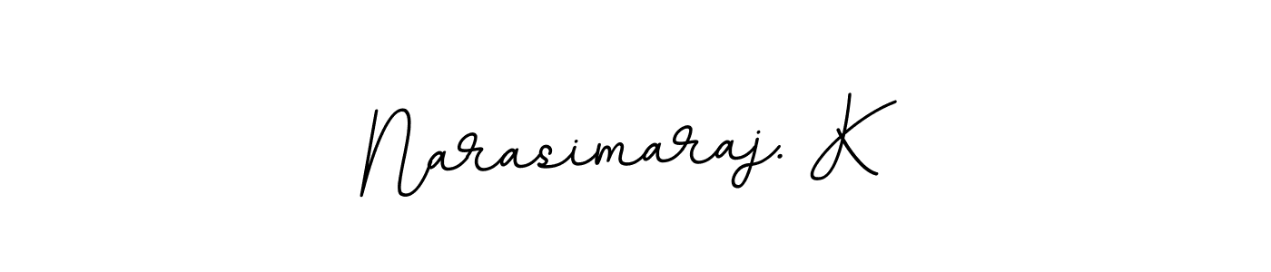 The best way (BallpointsItalic-DORy9) to make a short signature is to pick only two or three words in your name. The name Narasimaraj. K include a total of six letters. For converting this name. Narasimaraj. K signature style 11 images and pictures png