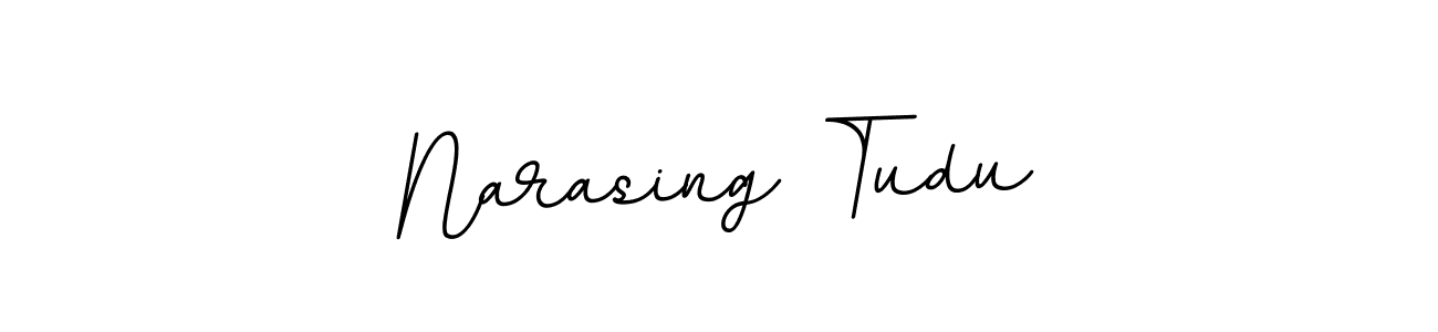 Use a signature maker to create a handwritten signature online. With this signature software, you can design (BallpointsItalic-DORy9) your own signature for name Narasing Tudu. Narasing Tudu signature style 11 images and pictures png