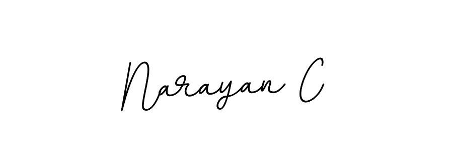 How to make Narayan C name signature. Use BallpointsItalic-DORy9 style for creating short signs online. This is the latest handwritten sign. Narayan C signature style 11 images and pictures png