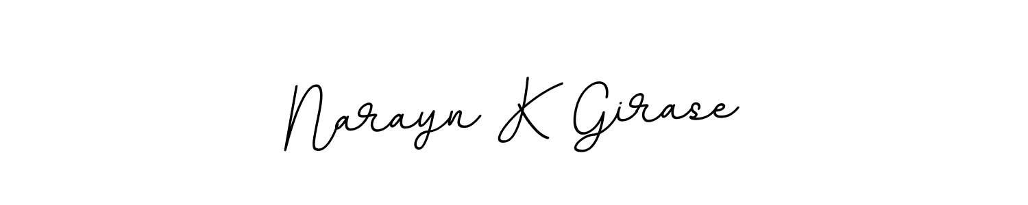 Make a beautiful signature design for name Narayn K Girase. Use this online signature maker to create a handwritten signature for free. Narayn K Girase signature style 11 images and pictures png