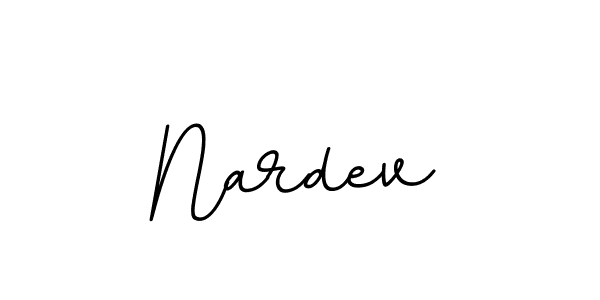 Design your own signature with our free online signature maker. With this signature software, you can create a handwritten (BallpointsItalic-DORy9) signature for name Nardev. Nardev signature style 11 images and pictures png