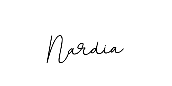 Make a beautiful signature design for name Nardia. With this signature (BallpointsItalic-DORy9) style, you can create a handwritten signature for free. Nardia signature style 11 images and pictures png