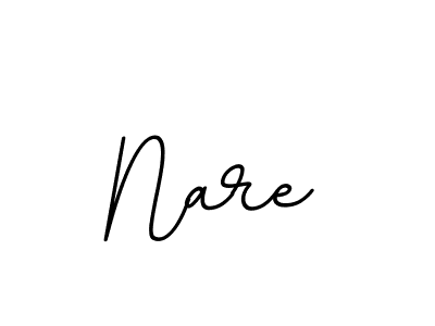 How to make Nare name signature. Use BallpointsItalic-DORy9 style for creating short signs online. This is the latest handwritten sign. Nare signature style 11 images and pictures png