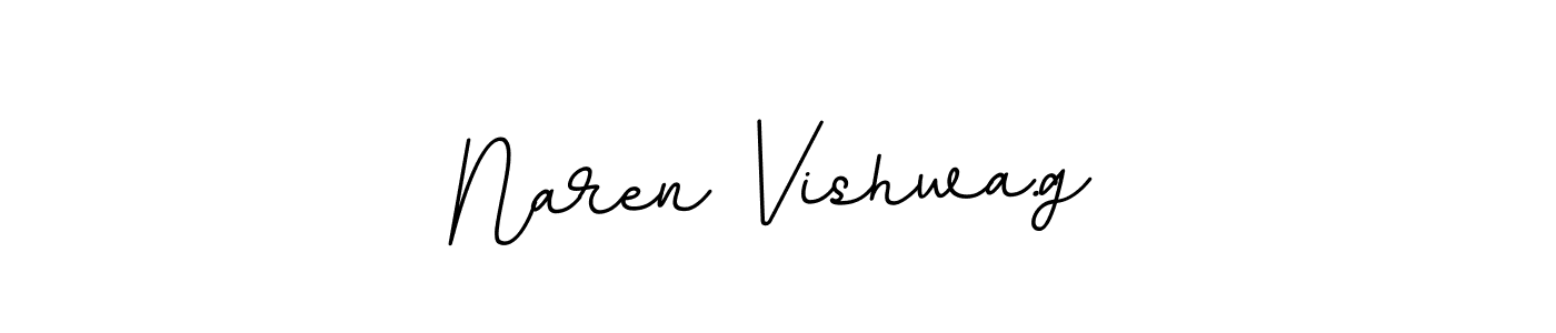 Use a signature maker to create a handwritten signature online. With this signature software, you can design (BallpointsItalic-DORy9) your own signature for name Naren Vishwa.g. Naren Vishwa.g signature style 11 images and pictures png