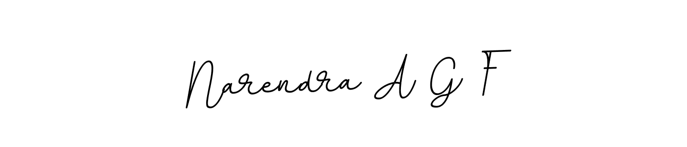 Use a signature maker to create a handwritten signature online. With this signature software, you can design (BallpointsItalic-DORy9) your own signature for name Narendra A G F. Narendra A G F signature style 11 images and pictures png