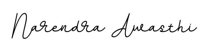 Discover how Narendra Awasthi looks in an executive cursive font (BallpointsItalic-DORy9). Perfect for legal documents, invoices, and certificates. Narendra Awasthi signature style 11 images and pictures png