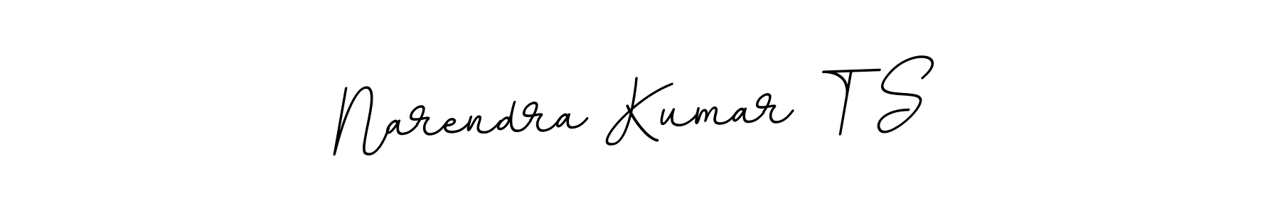 Make a beautiful signature design for name Narendra Kumar T S. With this signature (BallpointsItalic-DORy9) style, you can create a handwritten signature for free. Narendra Kumar T S signature style 11 images and pictures png