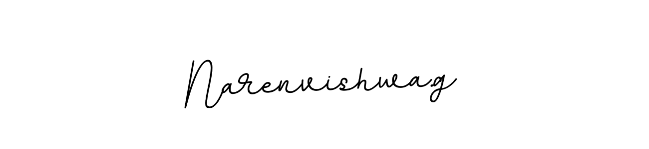 Make a beautiful signature design for name Narenvishwa.g. With this signature (BallpointsItalic-DORy9) style, you can create a handwritten signature for free. Narenvishwa.g signature style 11 images and pictures png