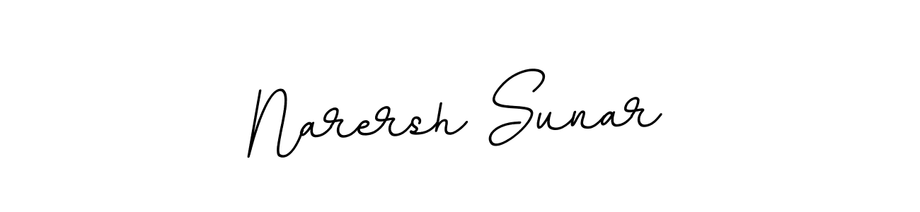 Make a beautiful signature design for name Narersh Sunar. With this signature (BallpointsItalic-DORy9) style, you can create a handwritten signature for free. Narersh Sunar signature style 11 images and pictures png