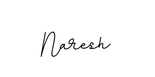 How to make Naresh name signature. Use BallpointsItalic-DORy9 style for creating short signs online. This is the latest handwritten sign. Naresh signature style 11 images and pictures png