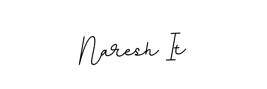 Design your own signature with our free online signature maker. With this signature software, you can create a handwritten (BallpointsItalic-DORy9) signature for name Naresh It. Naresh It signature style 11 images and pictures png