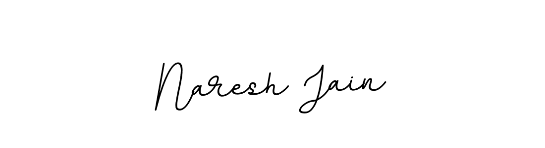 How to make Naresh Jain name signature. Use BallpointsItalic-DORy9 style for creating short signs online. This is the latest handwritten sign. Naresh Jain signature style 11 images and pictures png