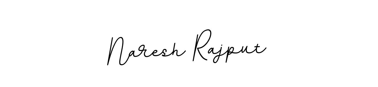 How to make Naresh Rajput name signature. Use BallpointsItalic-DORy9 style for creating short signs online. This is the latest handwritten sign. Naresh Rajput signature style 11 images and pictures png