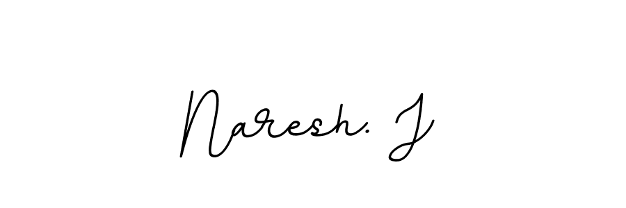 You should practise on your own different ways (BallpointsItalic-DORy9) to write your name (Naresh. J) in signature. don't let someone else do it for you. Naresh. J signature style 11 images and pictures png